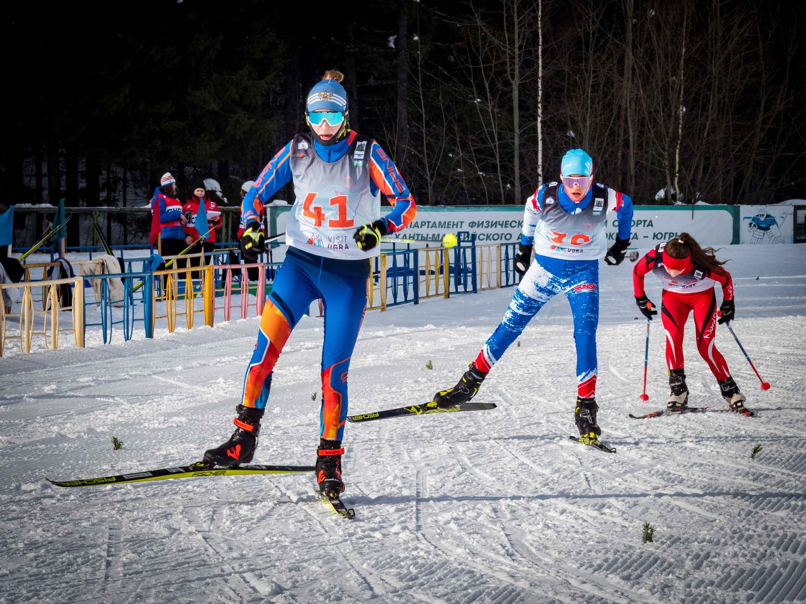 Определились победители первого дня первенства Югры по лыжным гонкам
